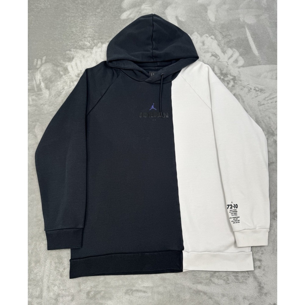 Nike Air Jordan Legacy Hoodie Mens XL AJ 11 Black White Pullover Sweatshirt Rare